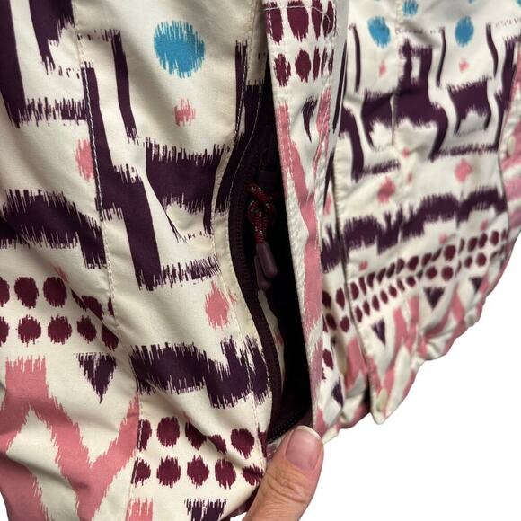 Burton Jacket Womens Small Pink Purple Blue Cream Ski Snowboard Da Nang Coat - Picture 3 of 13